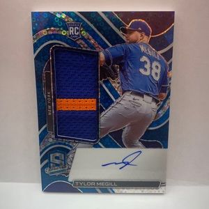 2022 Panini Spectra Tylor Megill Mets Auto & Jersey #130  28/99 (MISC7)
